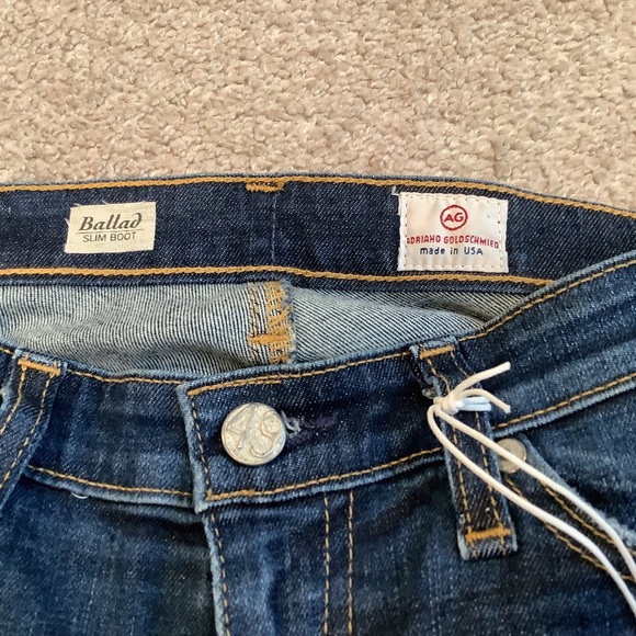 NEW AG Adriano Goldschmied Ballad Slim Boot Cut Jeans Made in USA size 25 - Picture 14 of 16